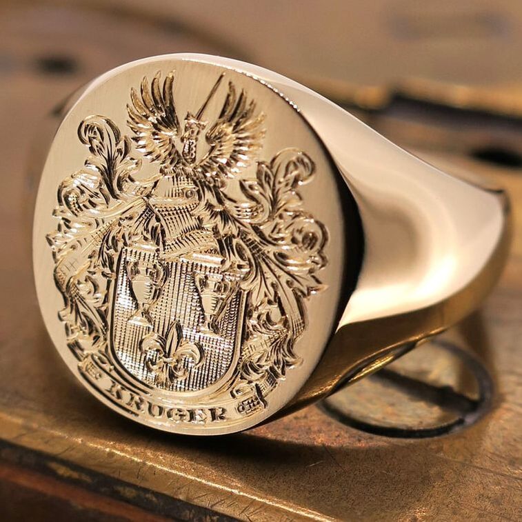 Surface Engraved Coat of Arms